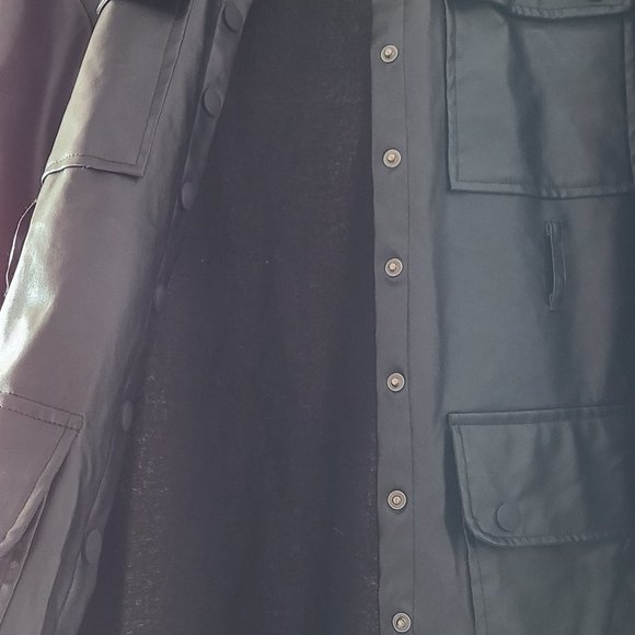 Black midi trench coat - Picture 10 of 13